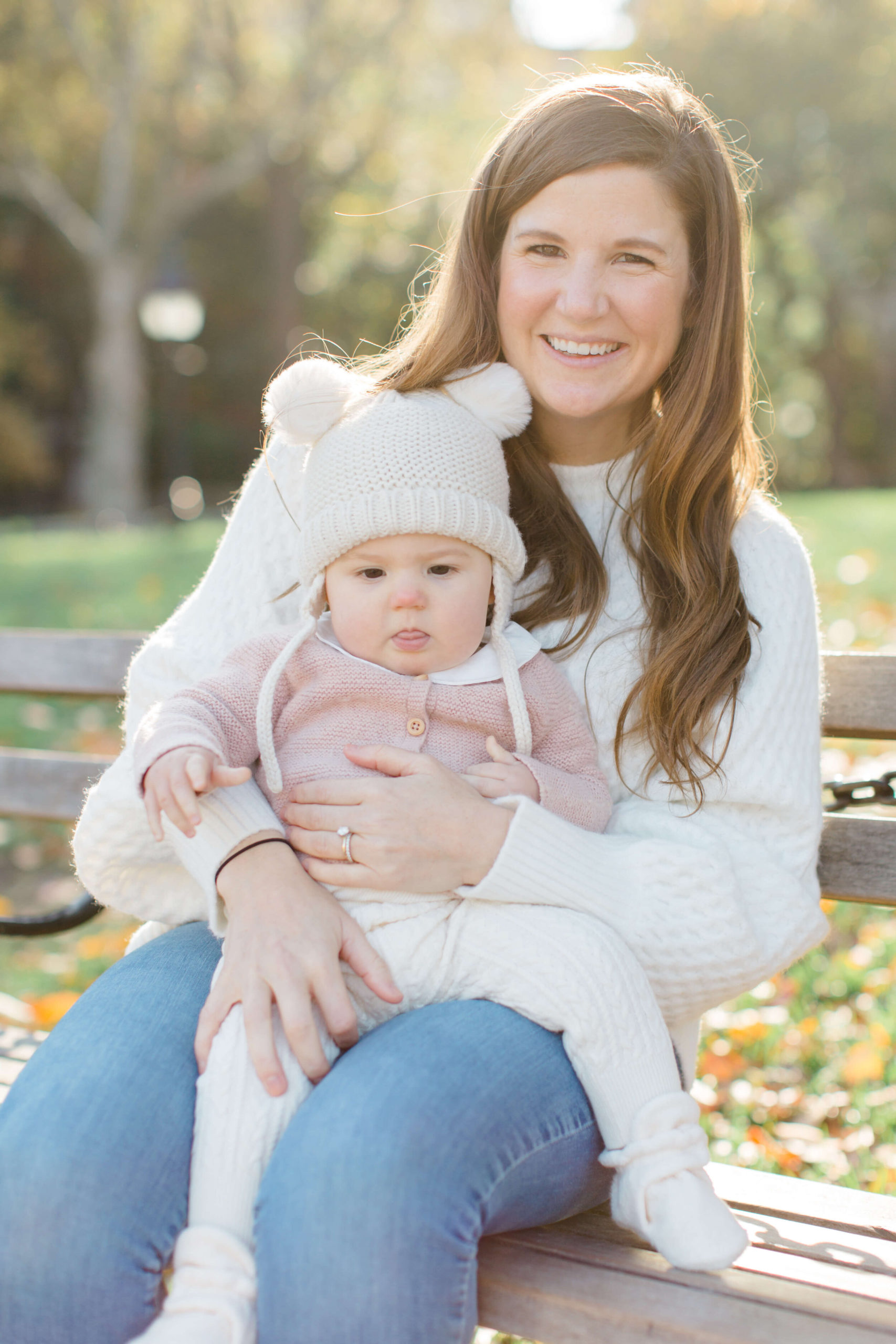 Family photography in Washington Square Park pictured by top NYC family photographer, Jacqueline Clair