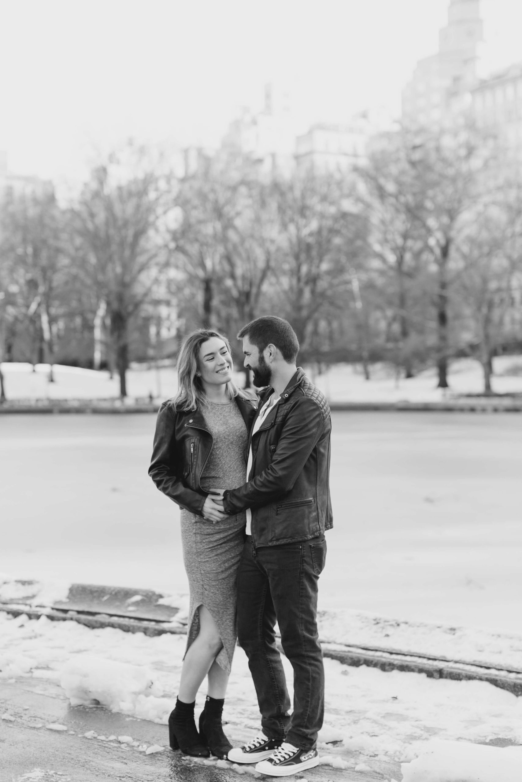 A Winter Maternity Photoshoot in Central Park featured by top NYC family photographer, Jacqueline Clair Photography