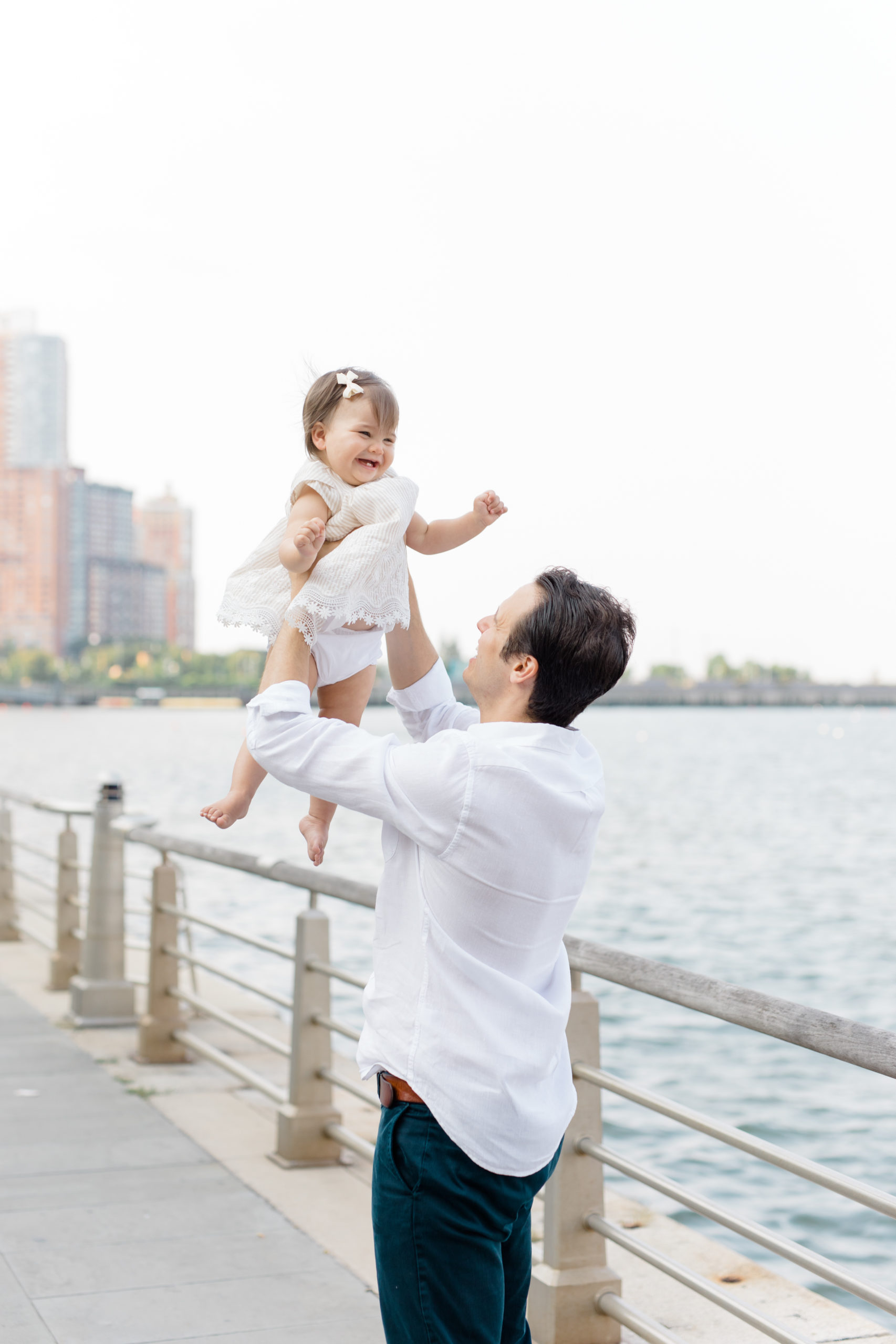 A New York City family photography session on Hudson River Greenway, by Jacqueline Clair Photography